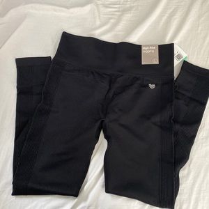 Black Seamless High Rise Leggings